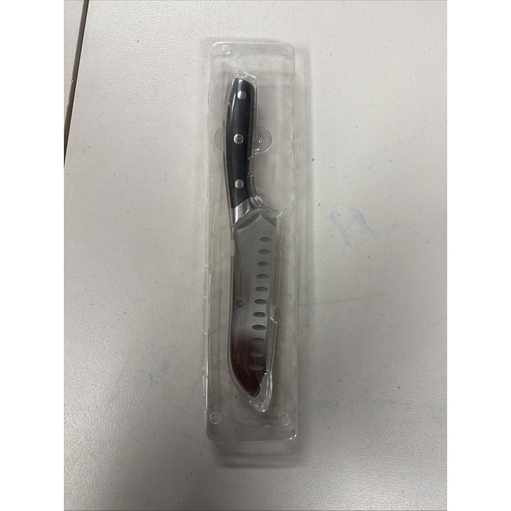 MasterChef stainless steel hollow-edge santoku knife